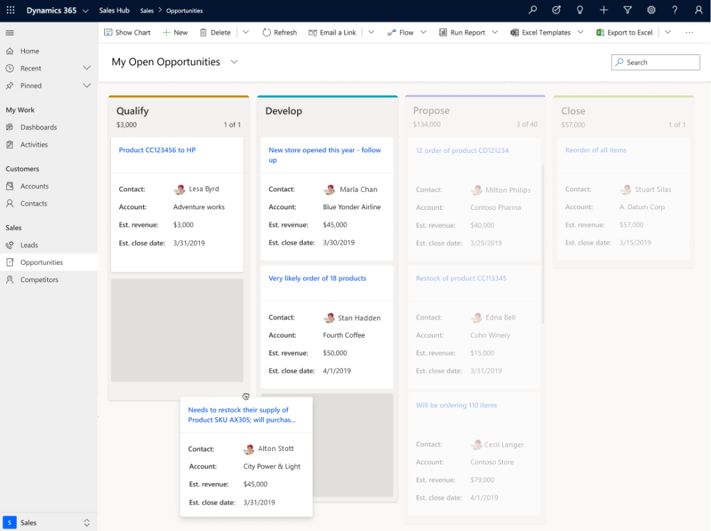 Kanban board for Microsoft Dynamics 365