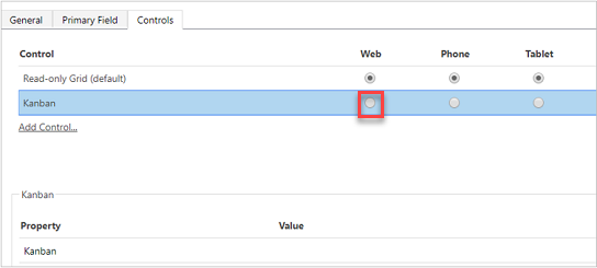 Dynamics 365 Kanban board